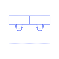 Layouts Private Offices Shared Pair Wall Stencil Svg Vector, Free Vectors File
